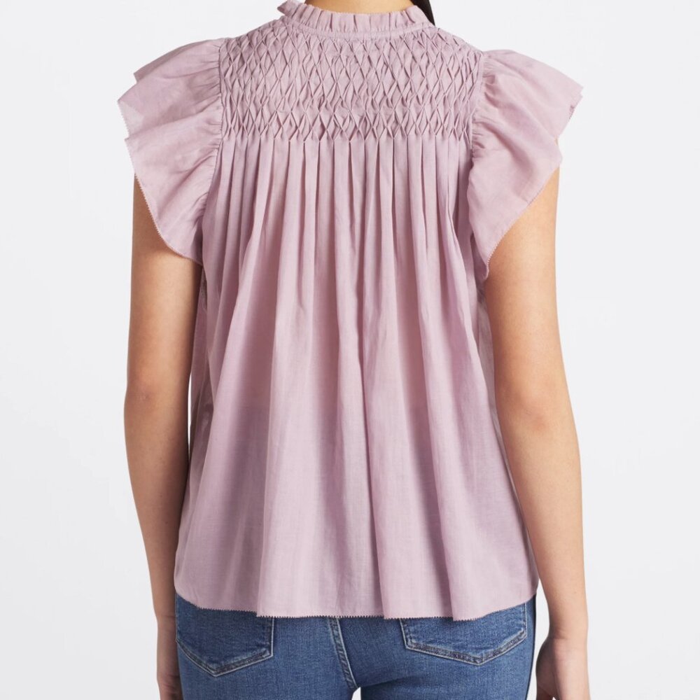 Daniel Rainn Evelyn Flutter Sleeve Blouse Size XXL - Picture 2 of 11